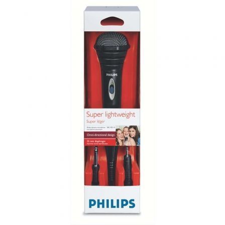 Philips Micrófono SBCMD110/00 Dinámico Omnidireccional con Diafragma de 25mm